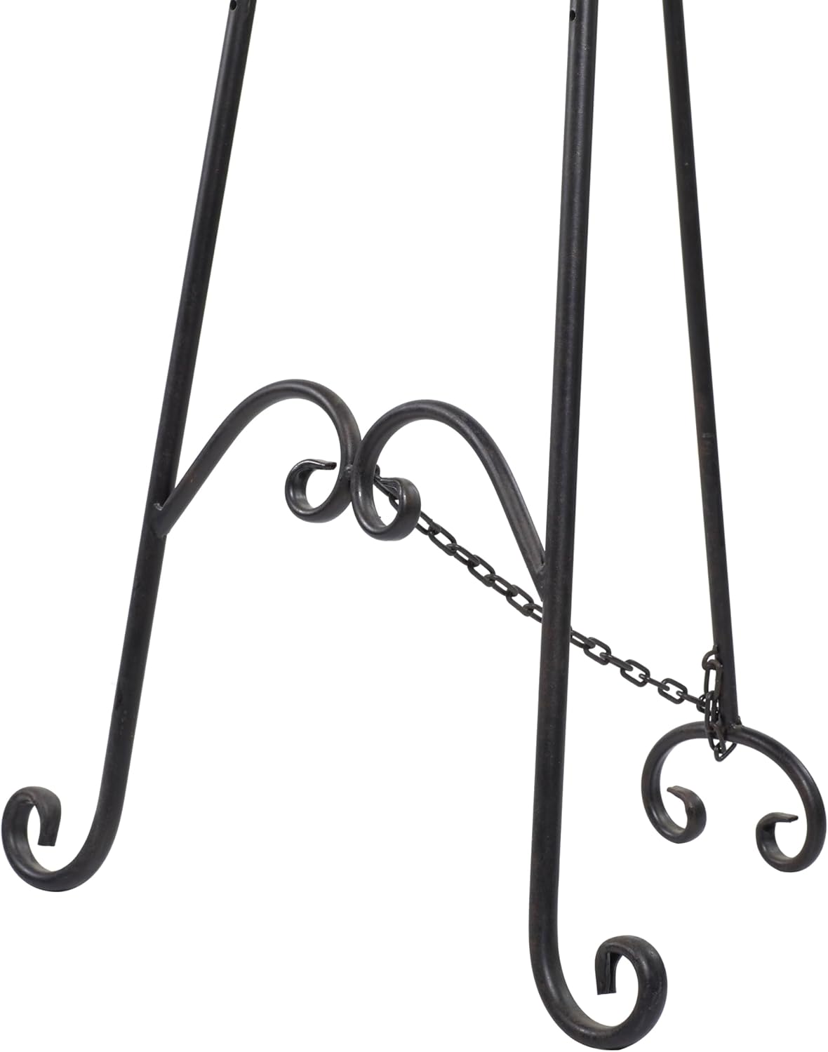 Deco 79 Black Metal Scroll Easel Display Stand