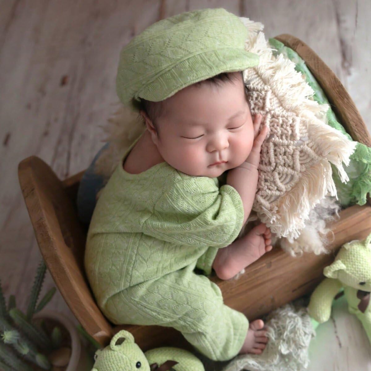 Vomdrok Newborn Baby Boy Photo Shoot Outfit Set