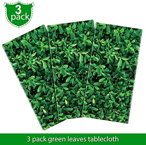 Tatuo 54x108 Inch Green Leaf Backdrop 3 Pack