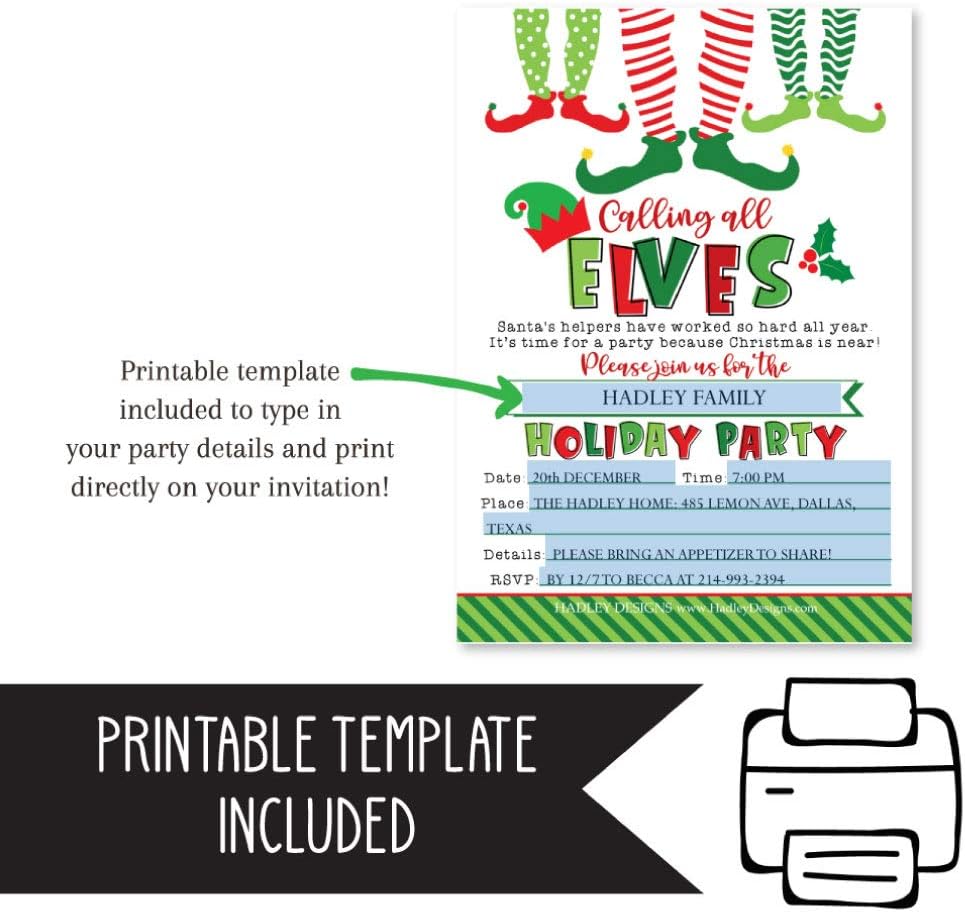Hadley Designs 24 Gnome Christmas Cards With Envelopes