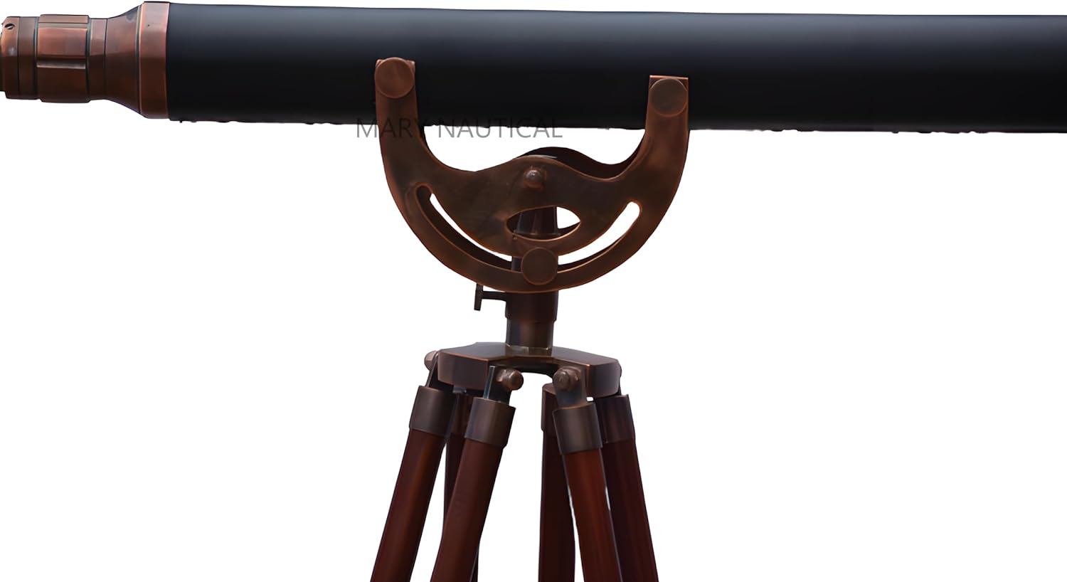 Mary Nautical Brass Telescope with Wooden Tripod Stand