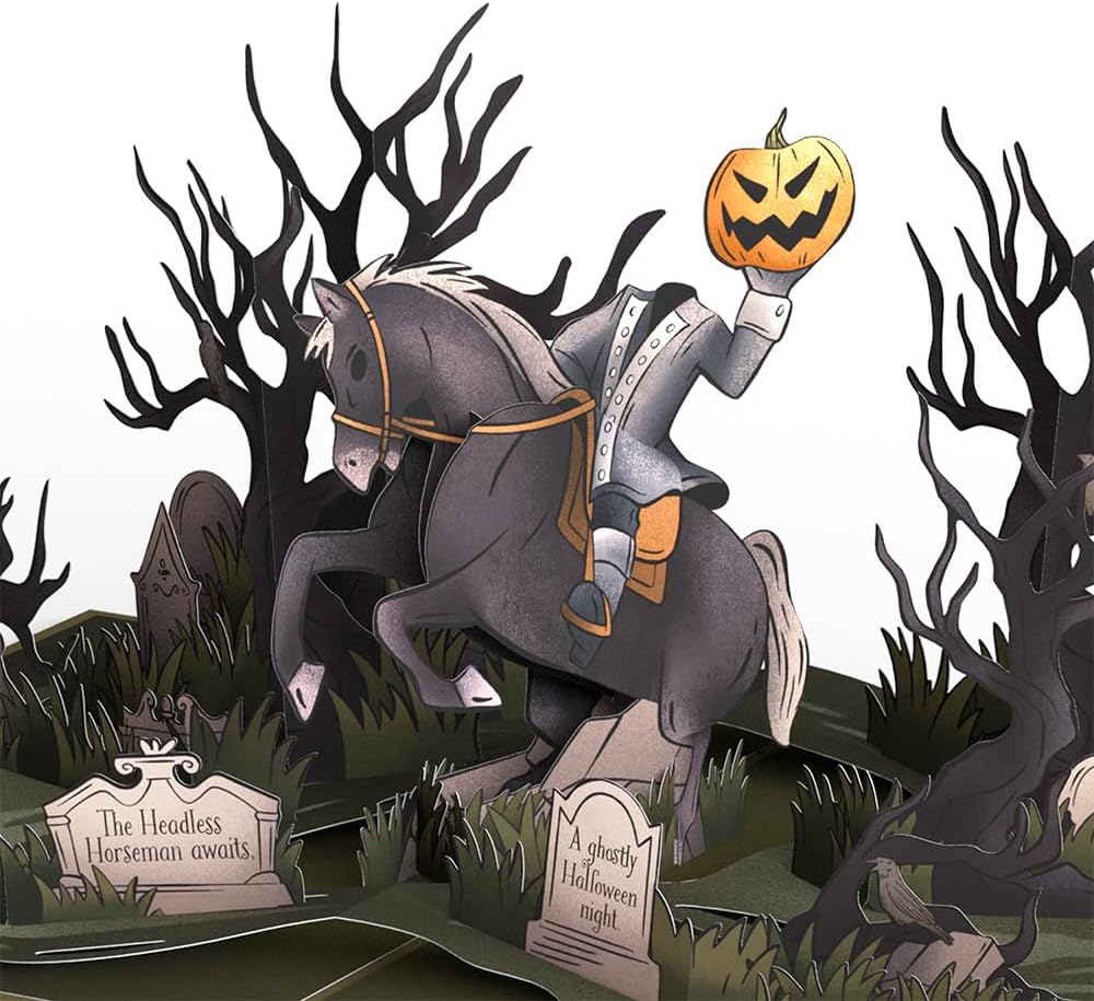 Lovepop Halloween Pop-Up Card - Headless Horseman 5x7