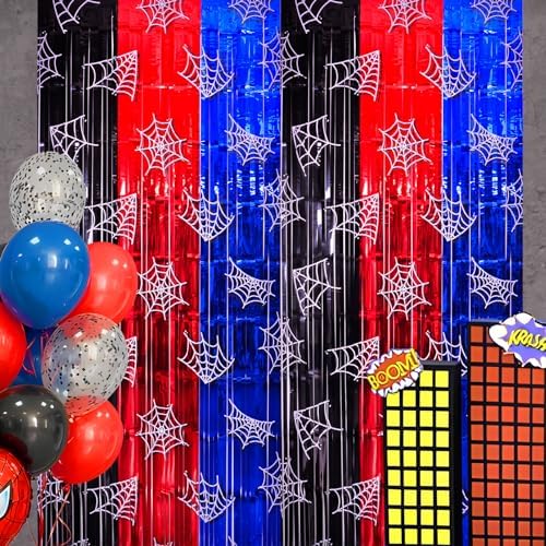 Spider Web Birthday Decorations 2 Pack Party Backdrops