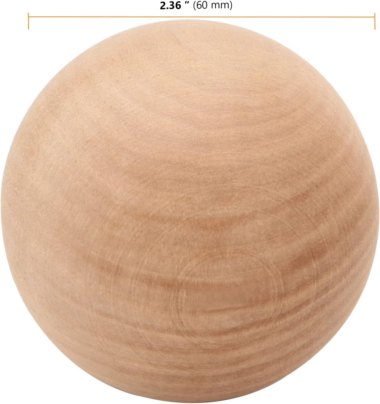 SEUNMUK 8 Pack 236 Inch Unfinished Wooden Balls for DIY Crafts