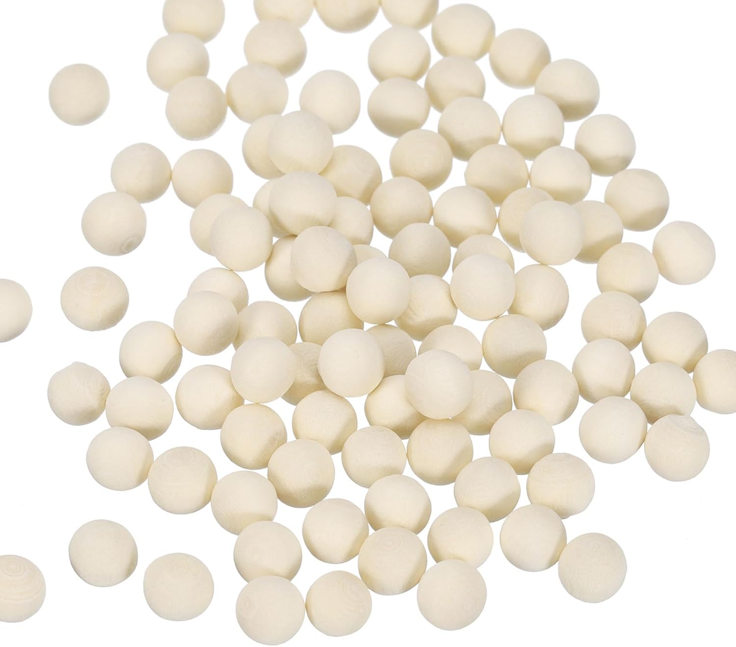 Uxcell 100pcs Round Wood Balls 14 Inch Diameter Unfinished Solid Craft Spheres