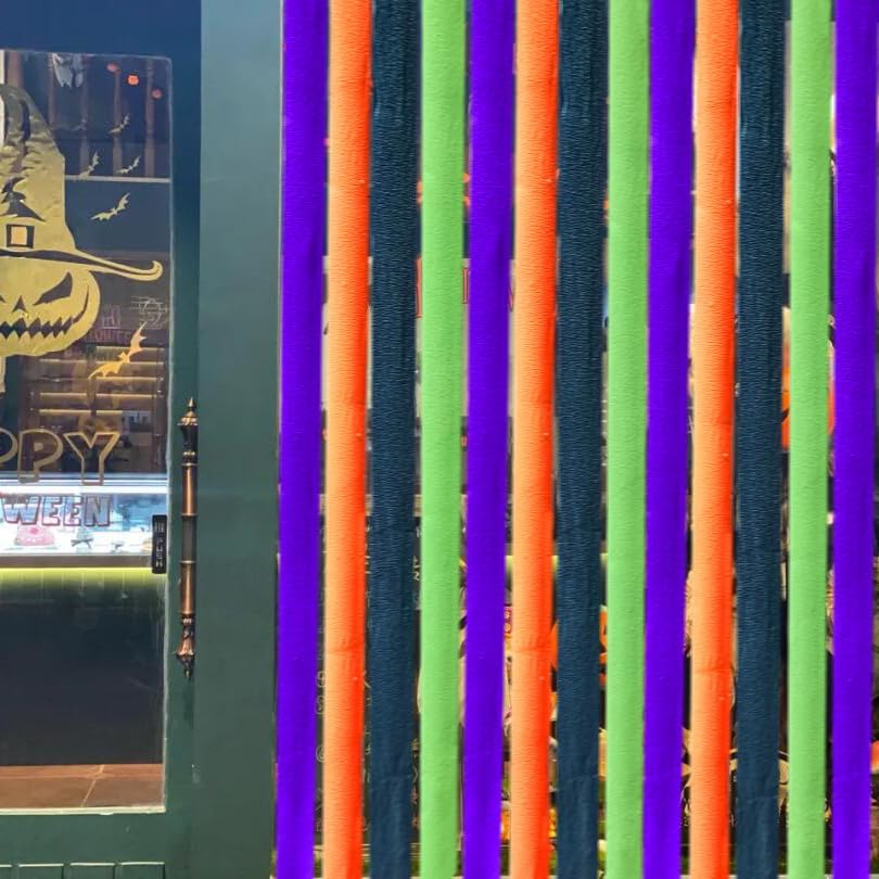 PheiLa Halloween Crepe Paper Streamers 4 Rolls