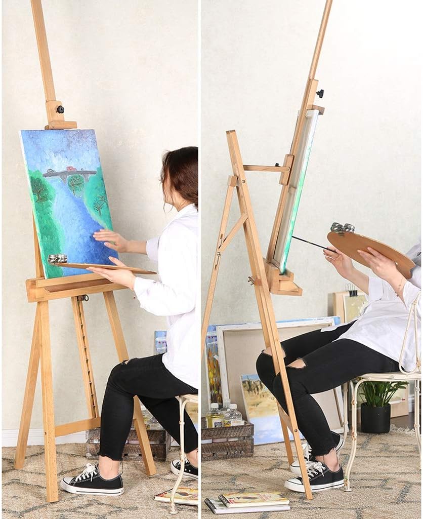 Adjustable Height Easel for Drawing and Painting