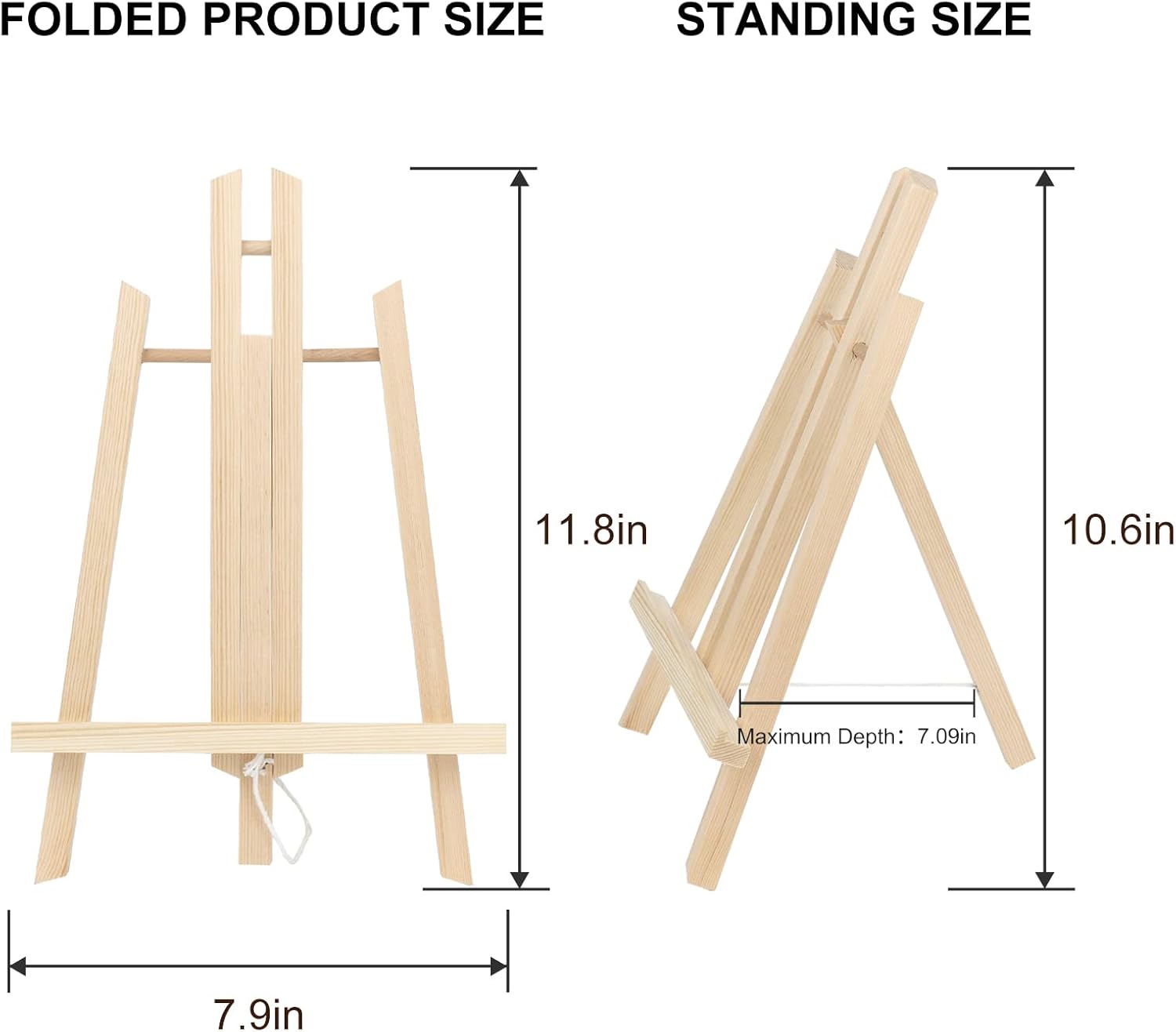 Kinlink 118 Inch Tall Wood Easels Set of 8