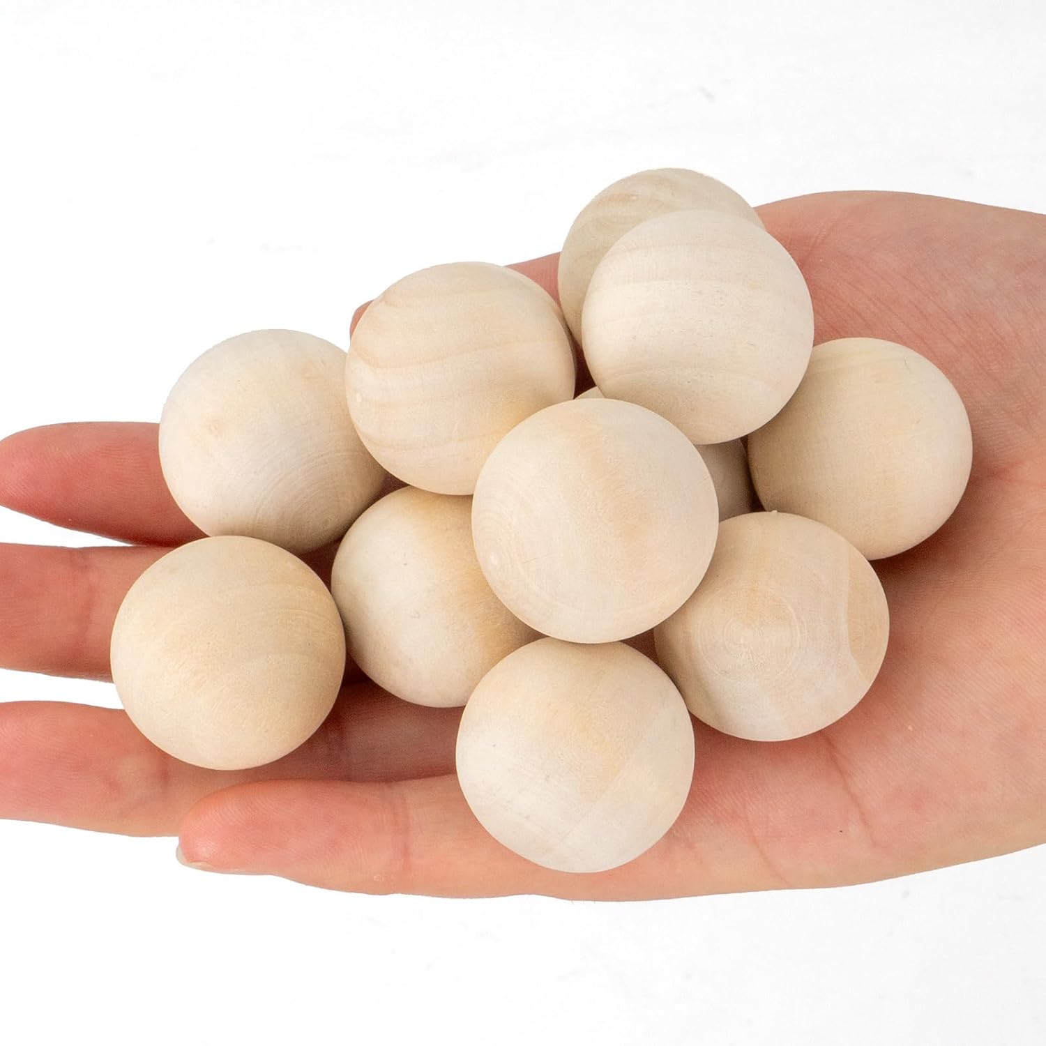 1 Inch Unfinished Wood Balls 120PCS for Crafts and DIY