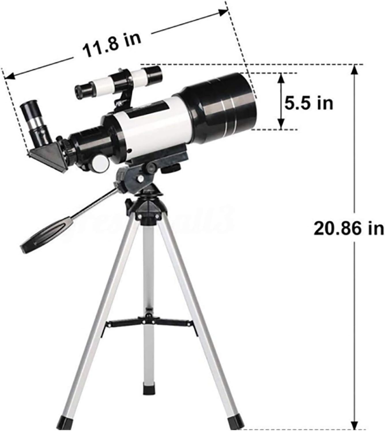 50mm Refracting Telescope with Tripod for Astronomy Beginners