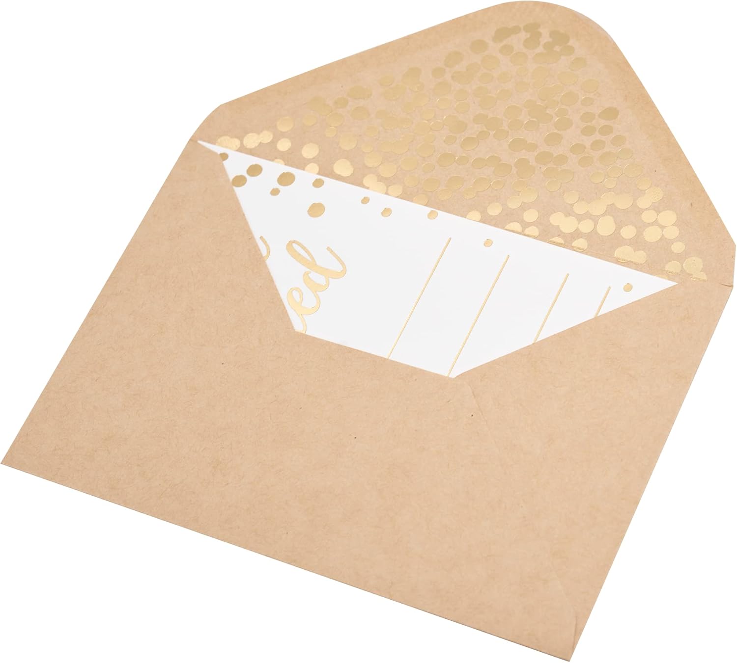 50 Pack Invitations with Gold Foil Youre Invited