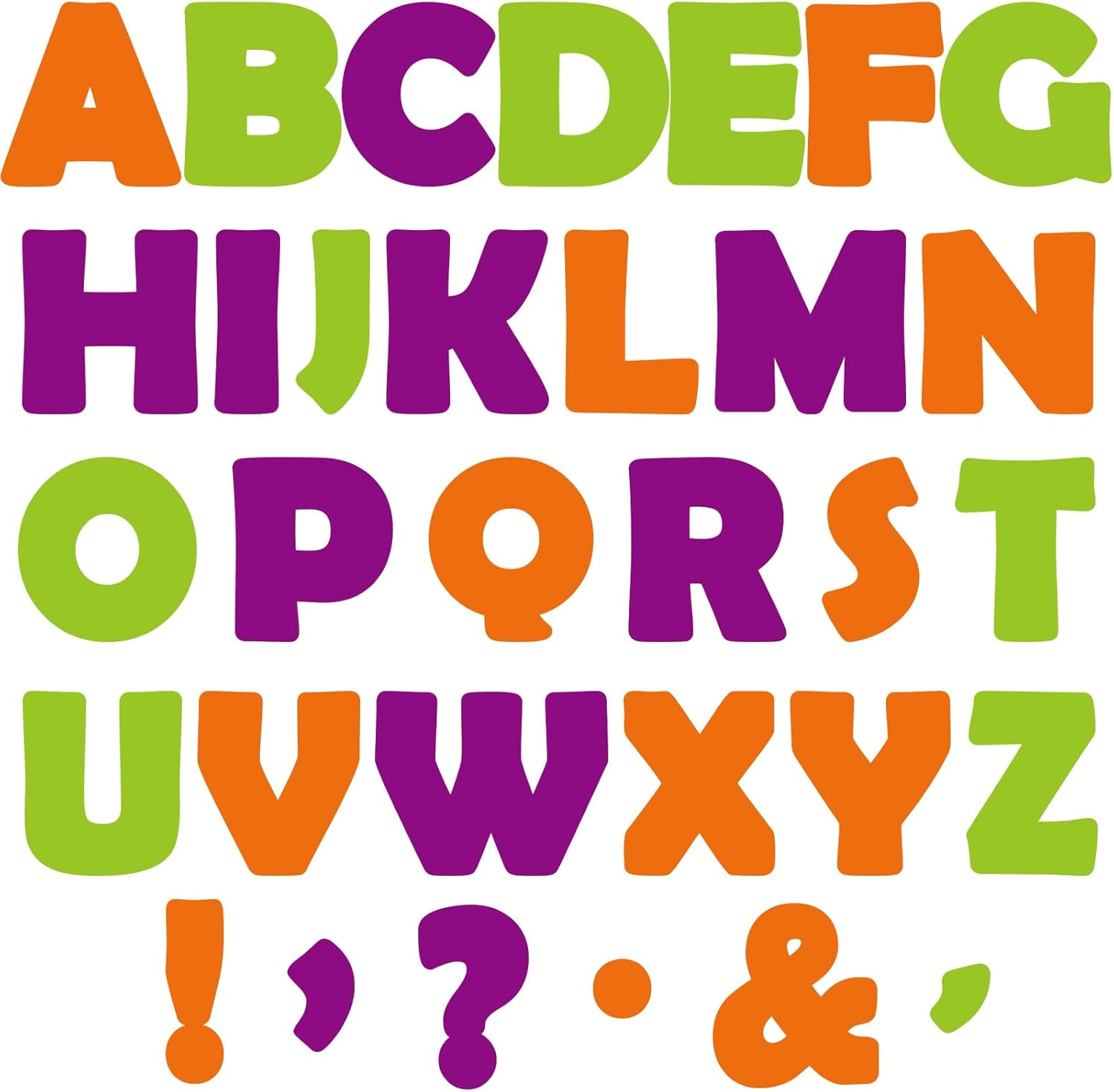 150 PCS 6 Colorful Bulletin Board Letters Set