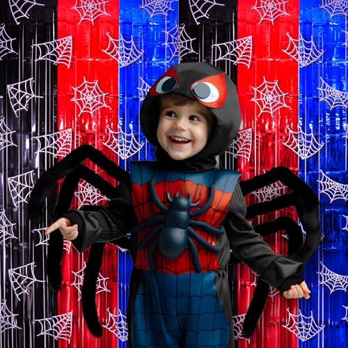 Spider Web Birthday Decorations 2 Pack Party Backdrops