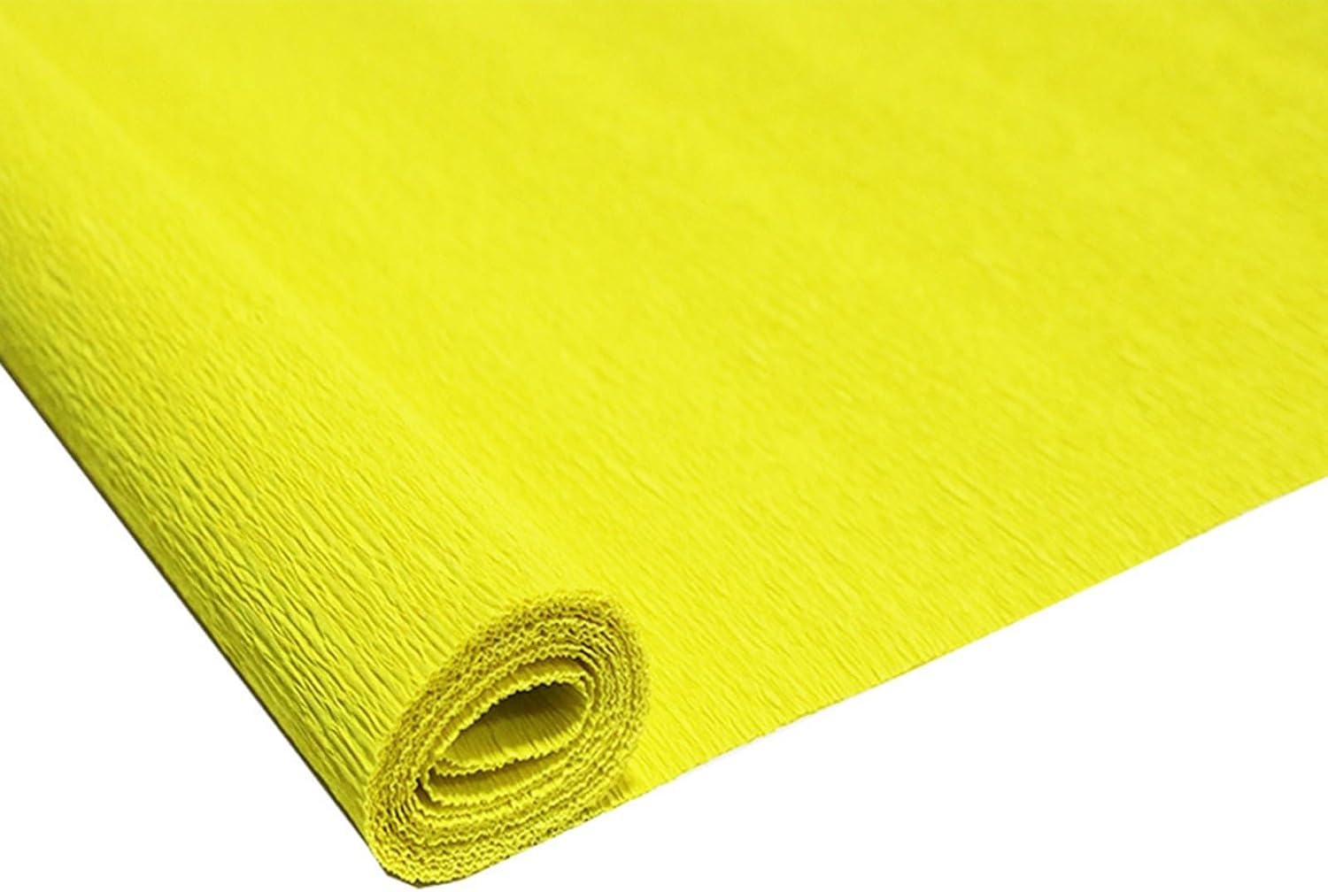 Yellow Crepe Paper Streamers 1 Roll Party Decor