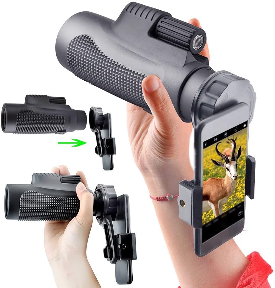 12X50 HD High Power Monocular Telescope for Outdoor Use