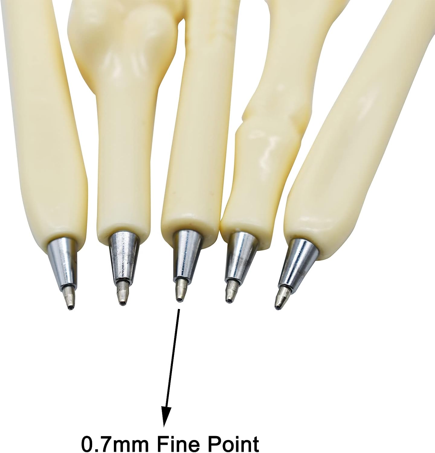 Maydahui 25 PCS Bone Shaped Ballpoint Pens for Halloween and Creative Use