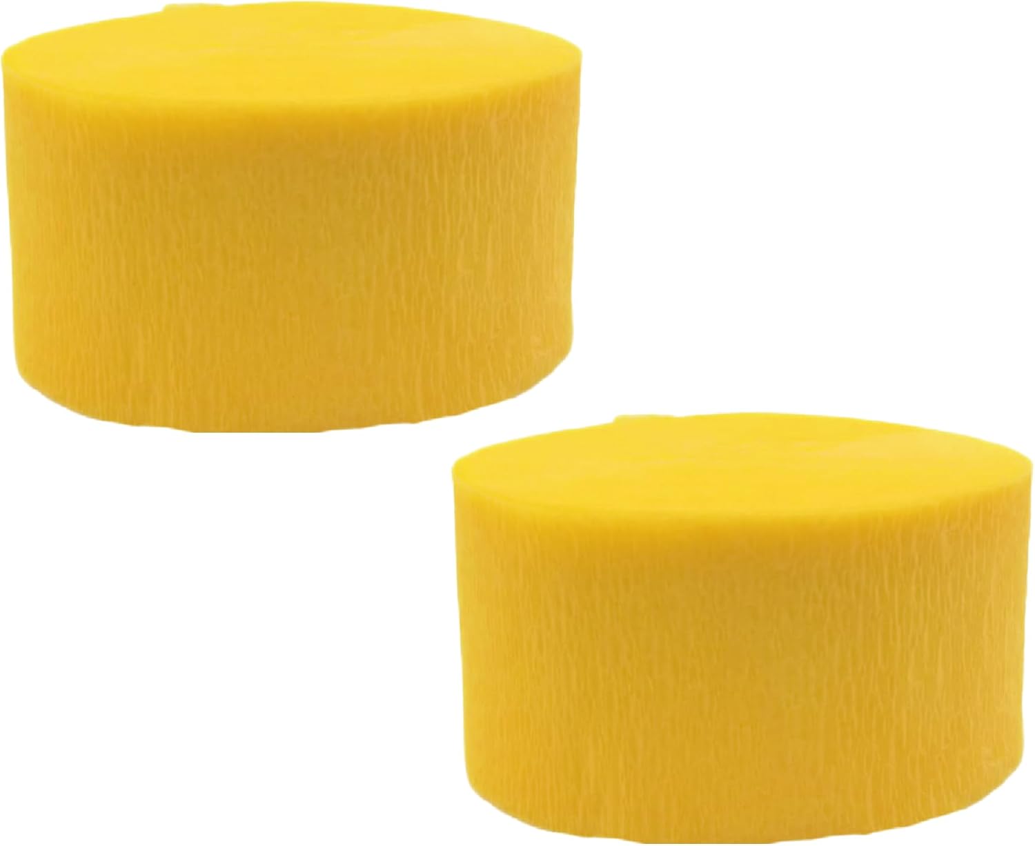 Blue and Gold Yellow Crepe Paper Streamers 4 Rolls