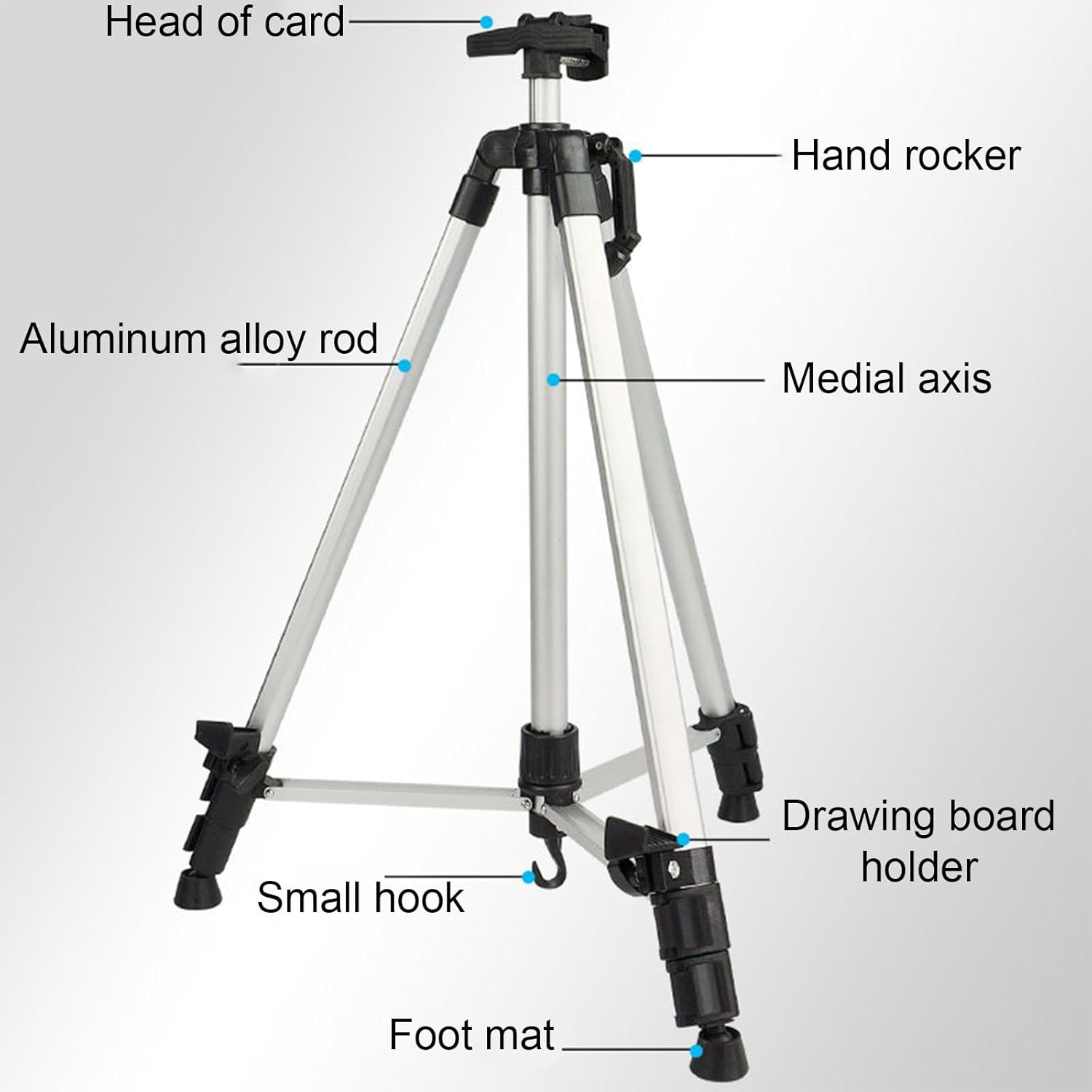 Adjustable Metal Art Easel with Storage Bag 1