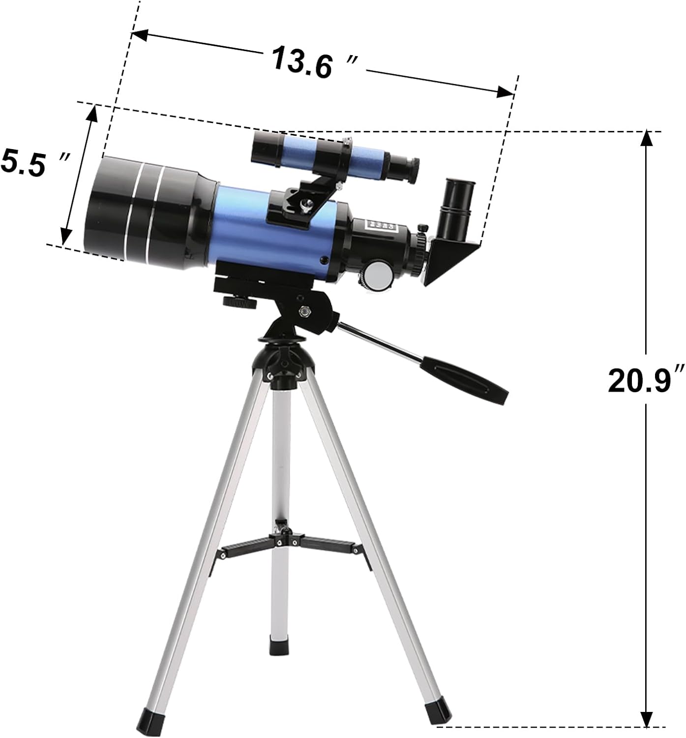 ToyerBee 70mm Refractor Telescope with Smartphone Adapter and Wireless Remote
