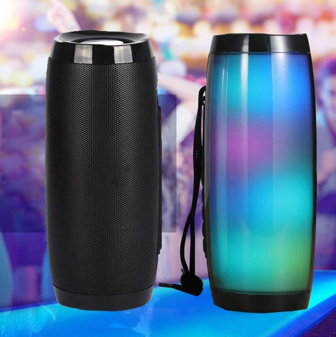 Generic Portable Bluetooth Speaker with Lanyard and IPX7 Waterproof Black