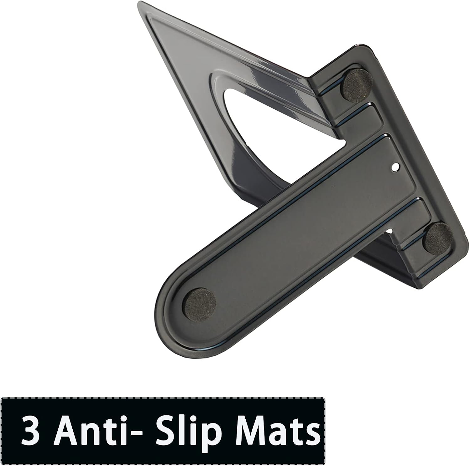 Heavy Duty Metal Bookends 4 Pair 8 Piece Black