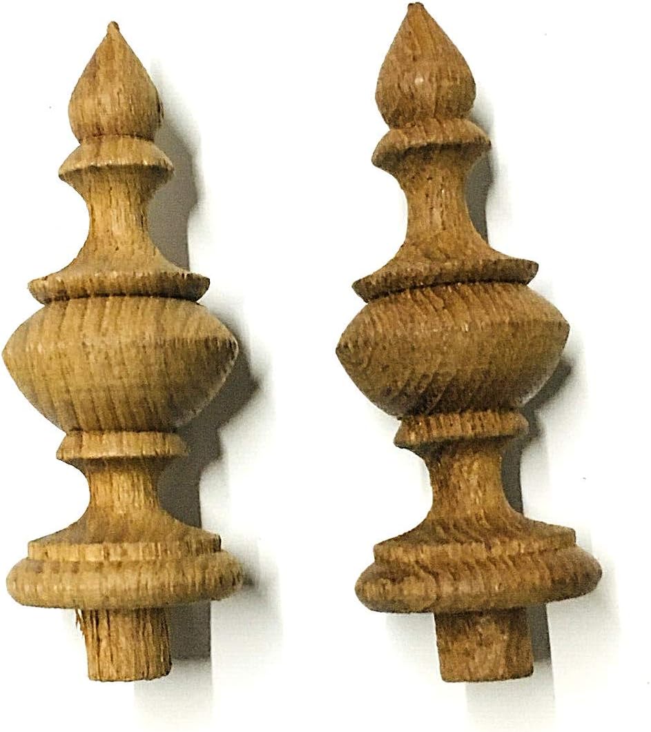 Sittikatechai Wooden Finial for Wall Clocks 1 Inch Diameter 2 Pcs