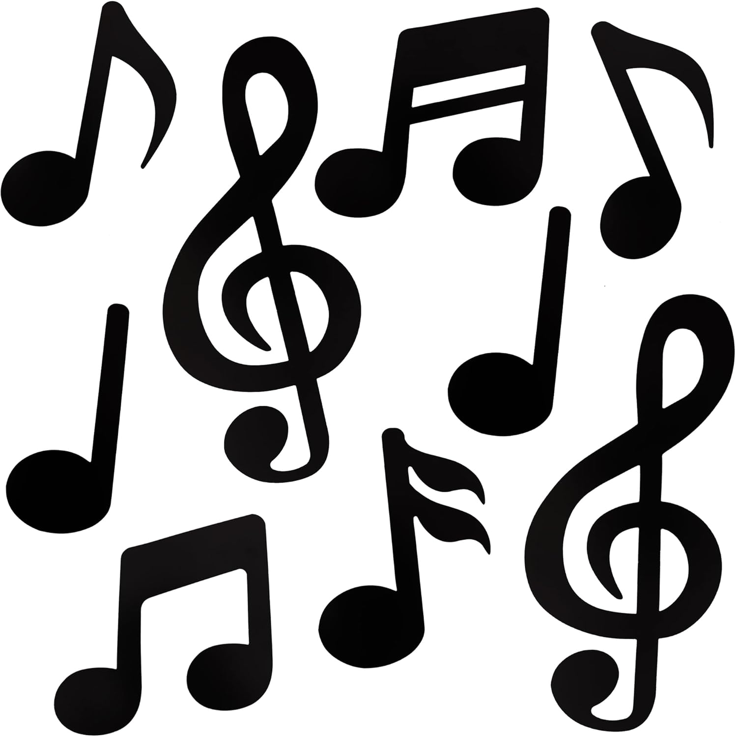 Vuzvuv 60 Pcs Music Notes Cutouts for Party Decor