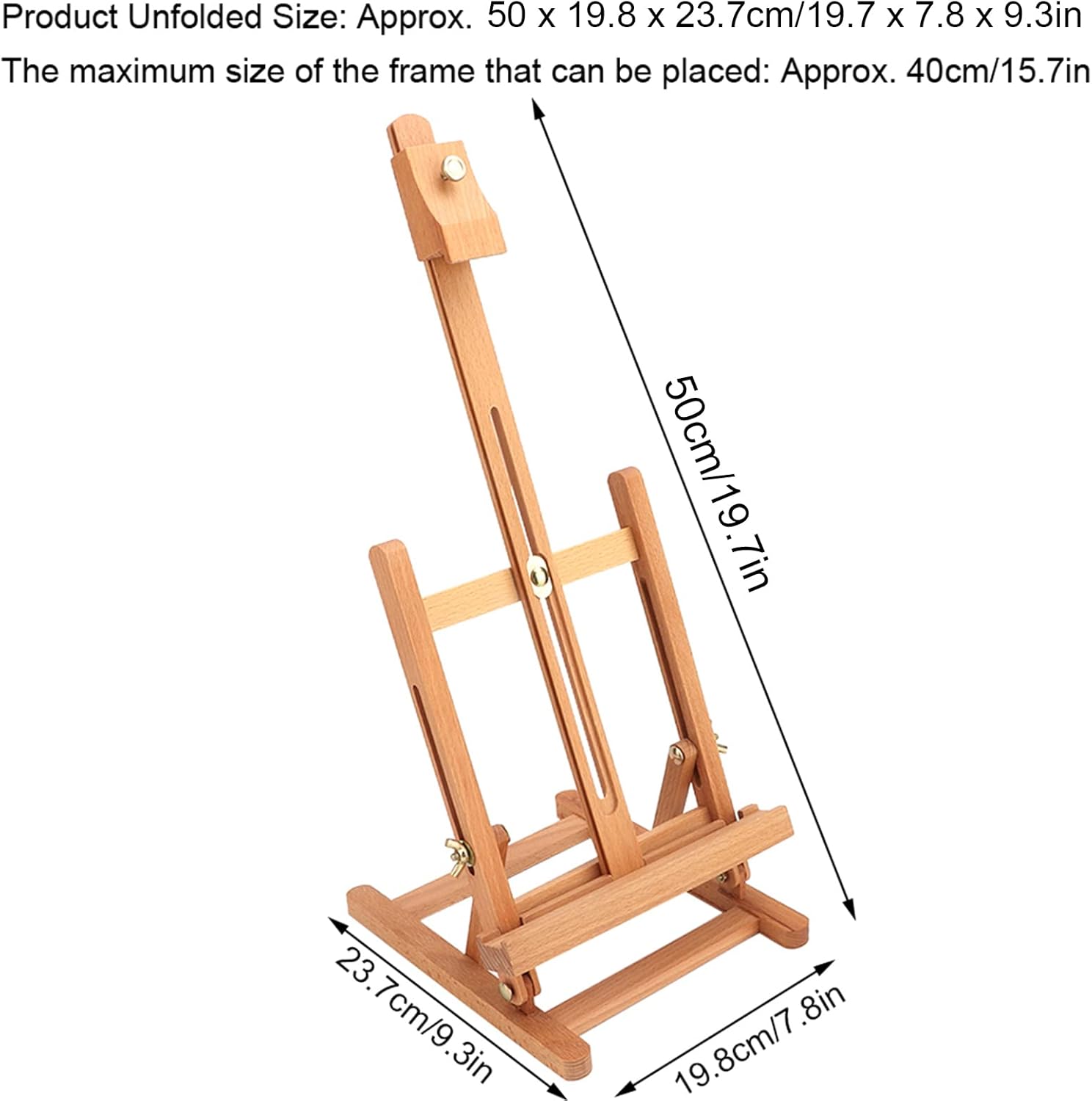 Restokki Art Supply Venice Wooden H-Frame Studio Easel