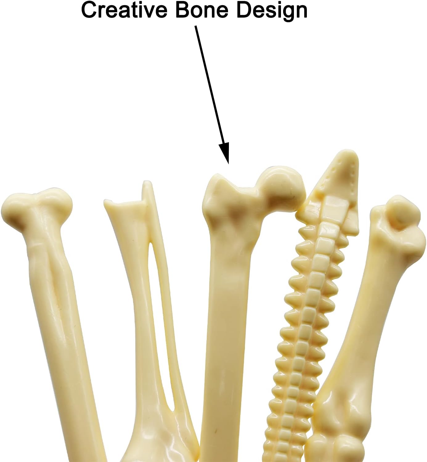Maydahui 25 PCS Bone Shaped Ballpoint Pens for Halloween and Creative Use