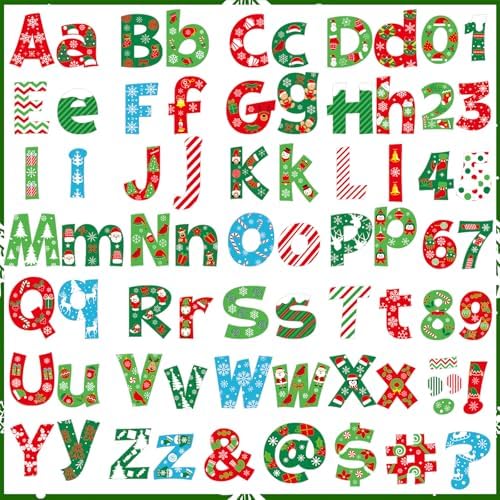 216 Pcs Christmas Bulletin Board Decor Set