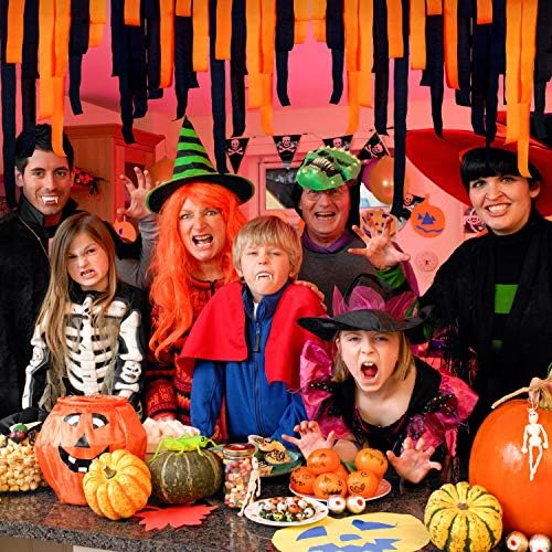 Outus Halloween Crepe Paper Roll 12-Pack Black and Orange