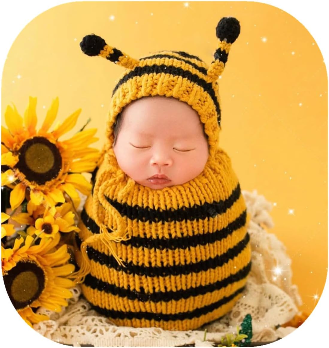 Vemonllas Newborn Bee Photo Outfit Prop