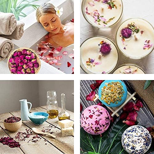 TooGet 12 Bag Dried Flowers and Herbs Set for Crafts and Soaps