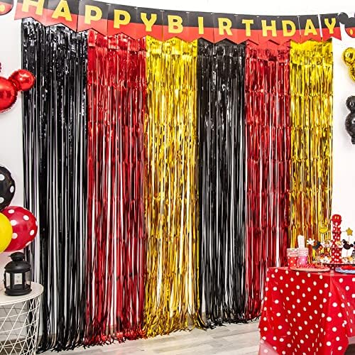 LOLStar 3 Pack Cartoon Mouse Birthday Decor Backdrop
