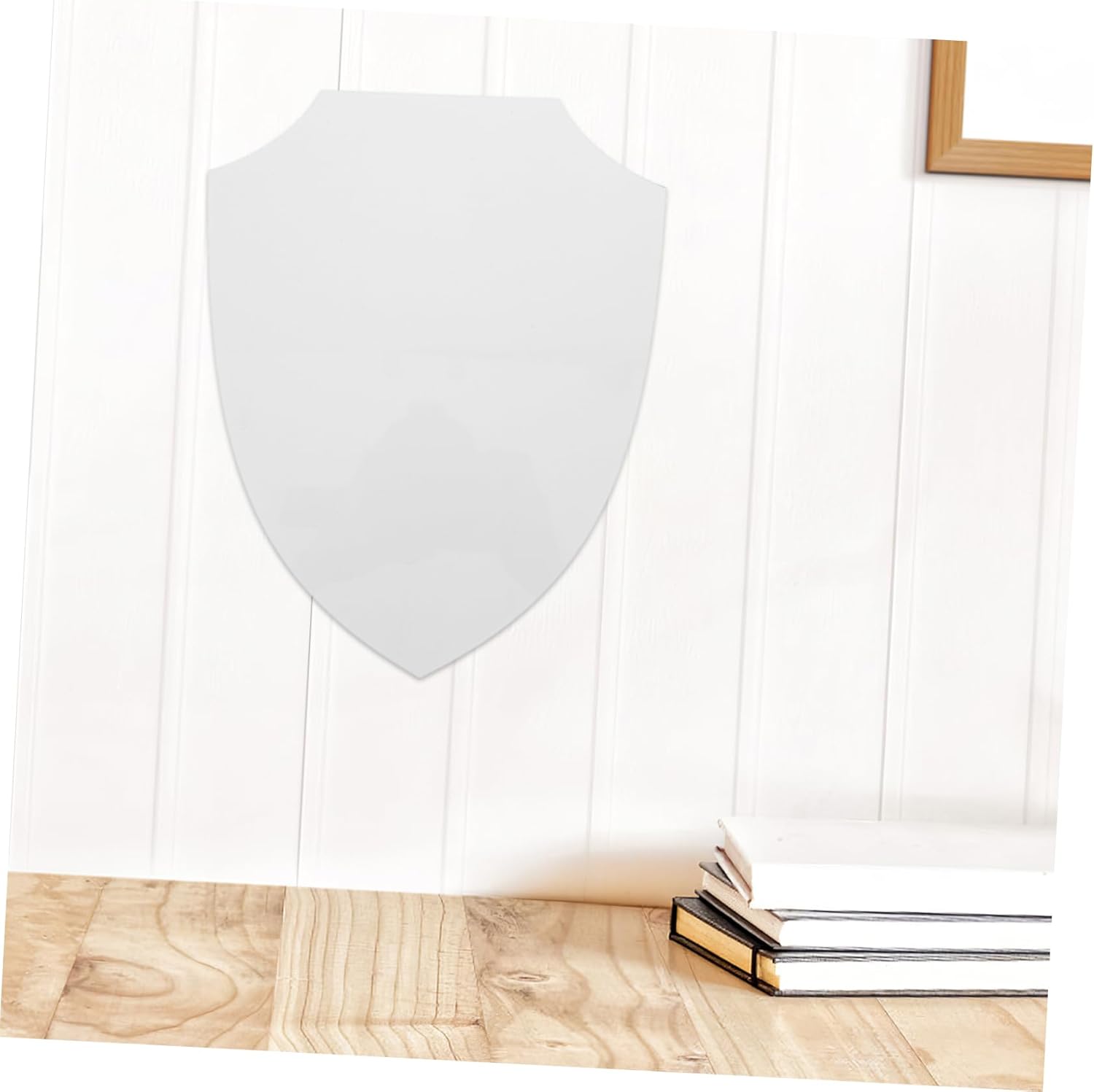 Ciieeo 2pcs Unfinished Shield Photo Frame for Sublimation Crafting