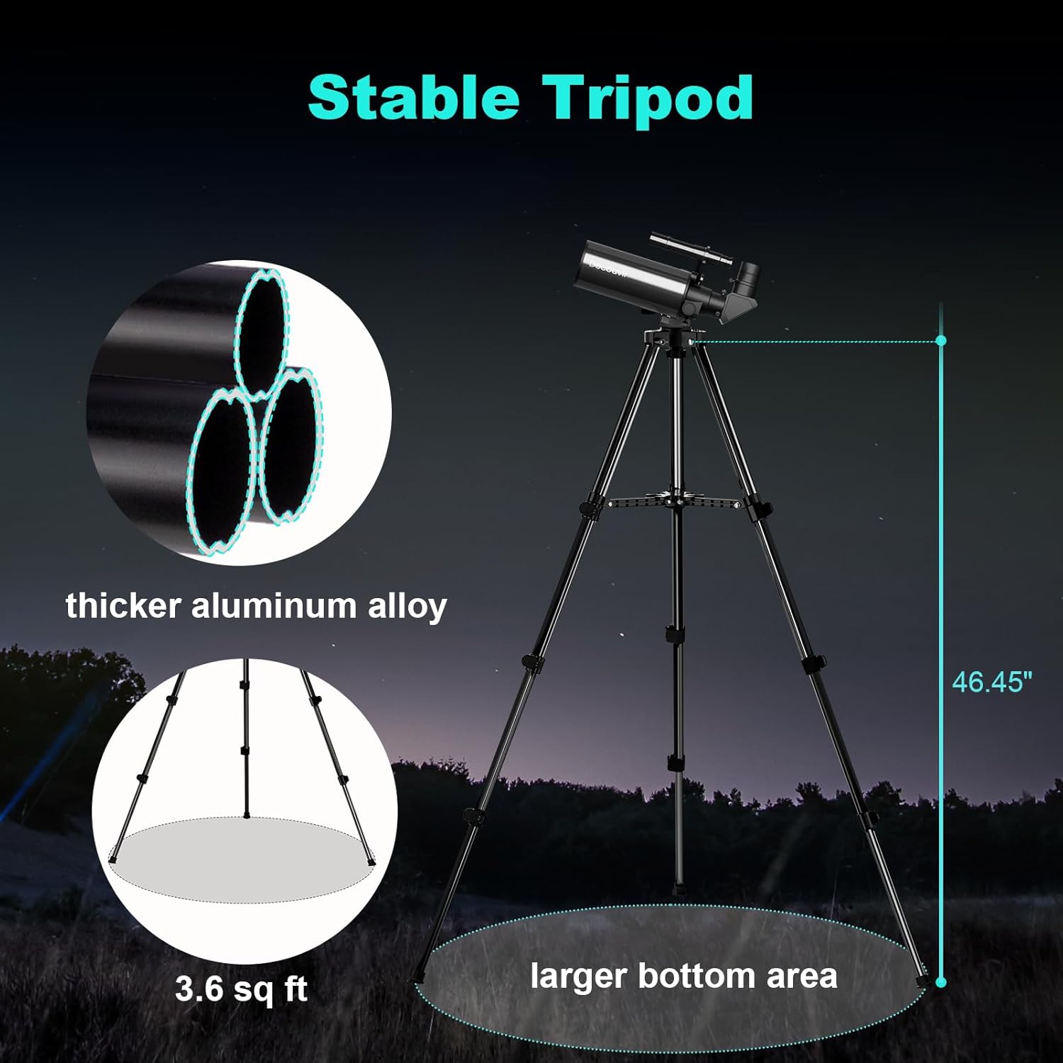 HOROX 70mm Maksutov-Cassegrain Telescope with Tripod and Phone Adapter