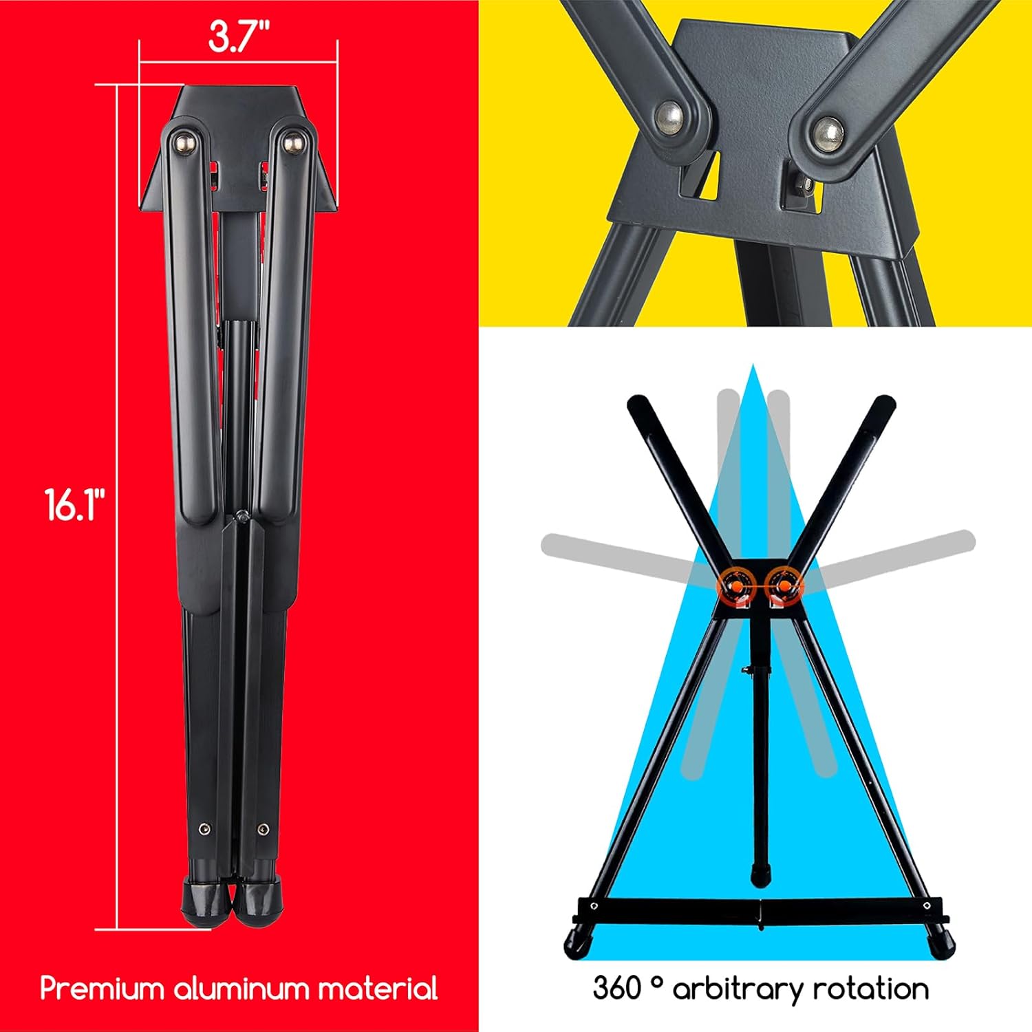 MEEDEN 4 Pack Aluminum Table Easels