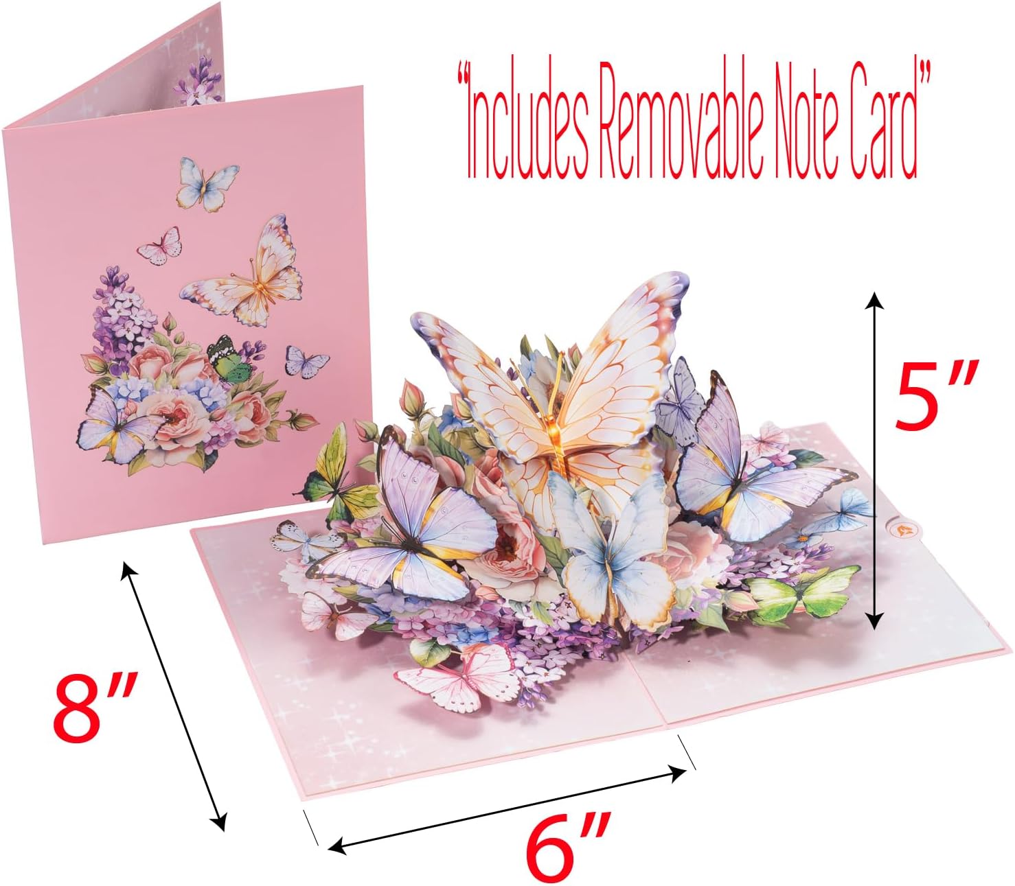 Butterfly Garden 3D Pop-Up Greeting Card for Special Occasions