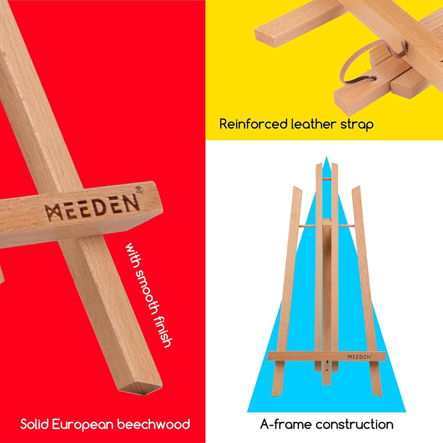 MEEDEN 20 Inch Tabletop Easel - 12 Pack for Painting Display