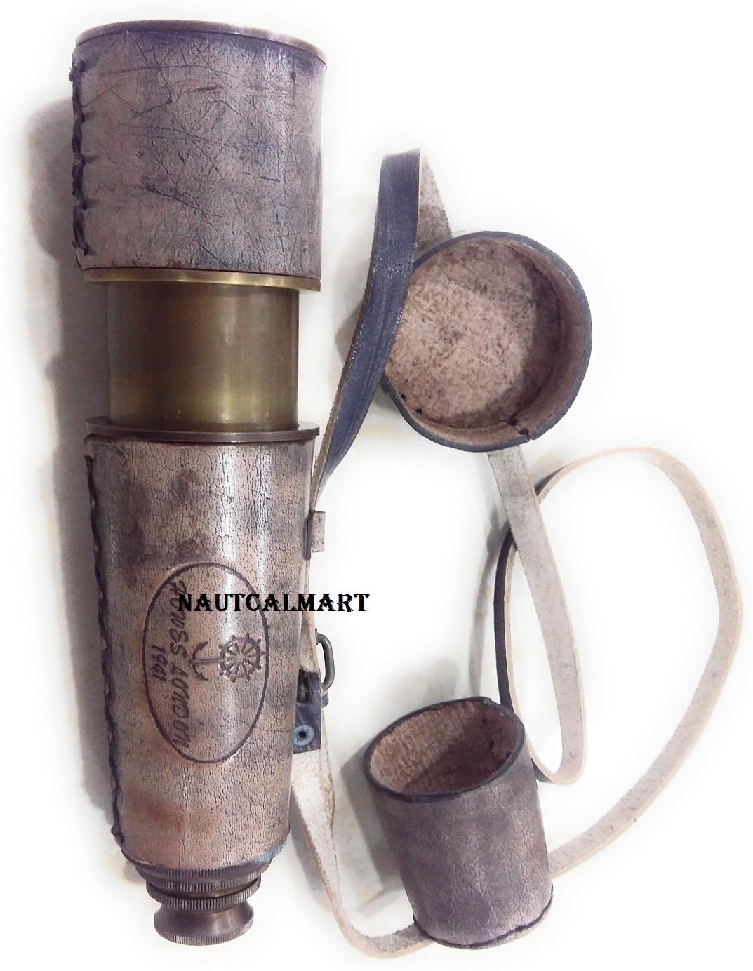 Antique Telescope Engraved Howes London 1941 by NauticalMart