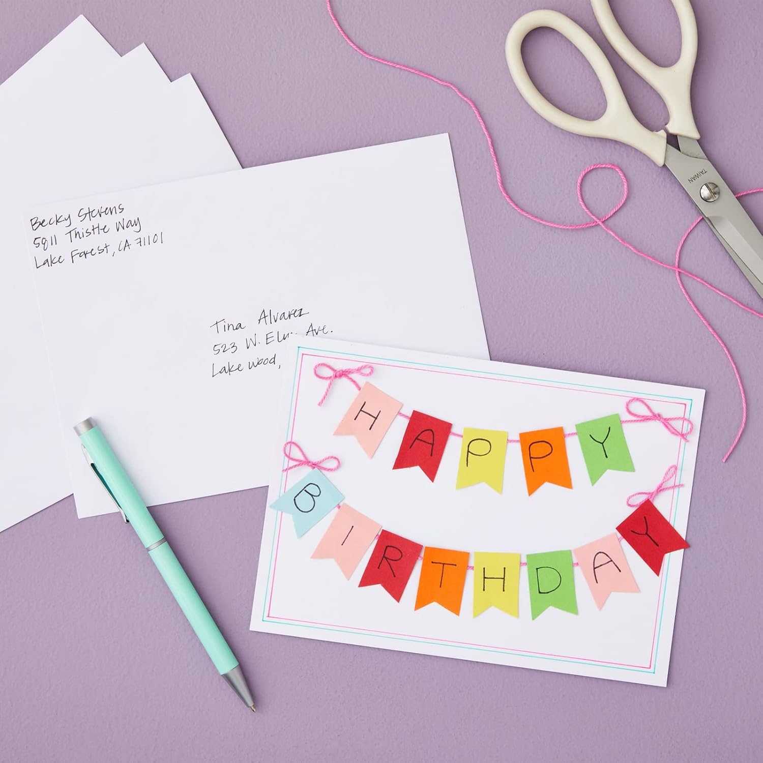 100 Pack Blank Invitation Cards with Envelopes