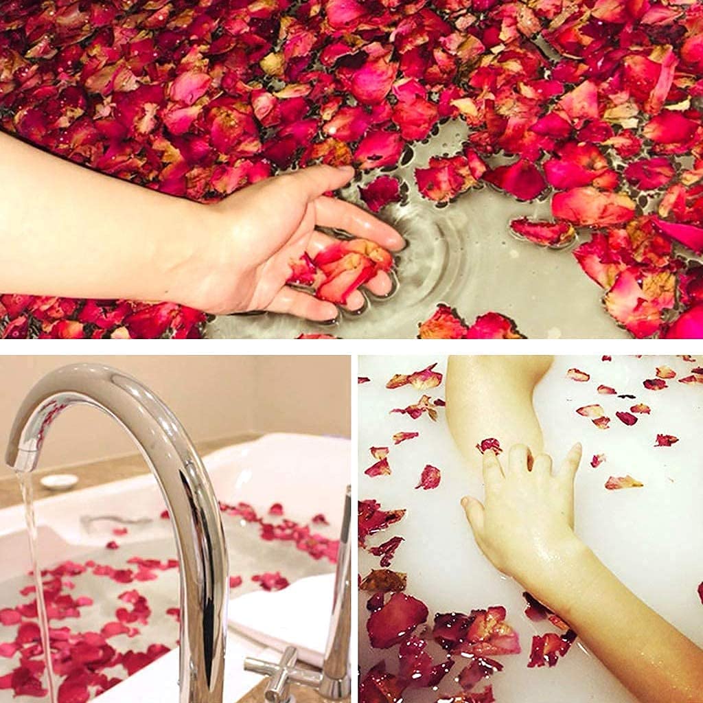 100g Natural Dried Rose Petals for Bath Spa and Crafts