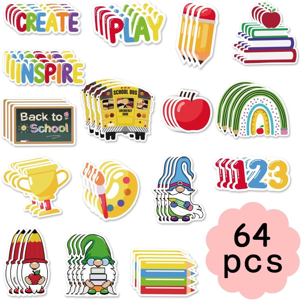 60 Pieces Back to School Bulletin Board Decorations