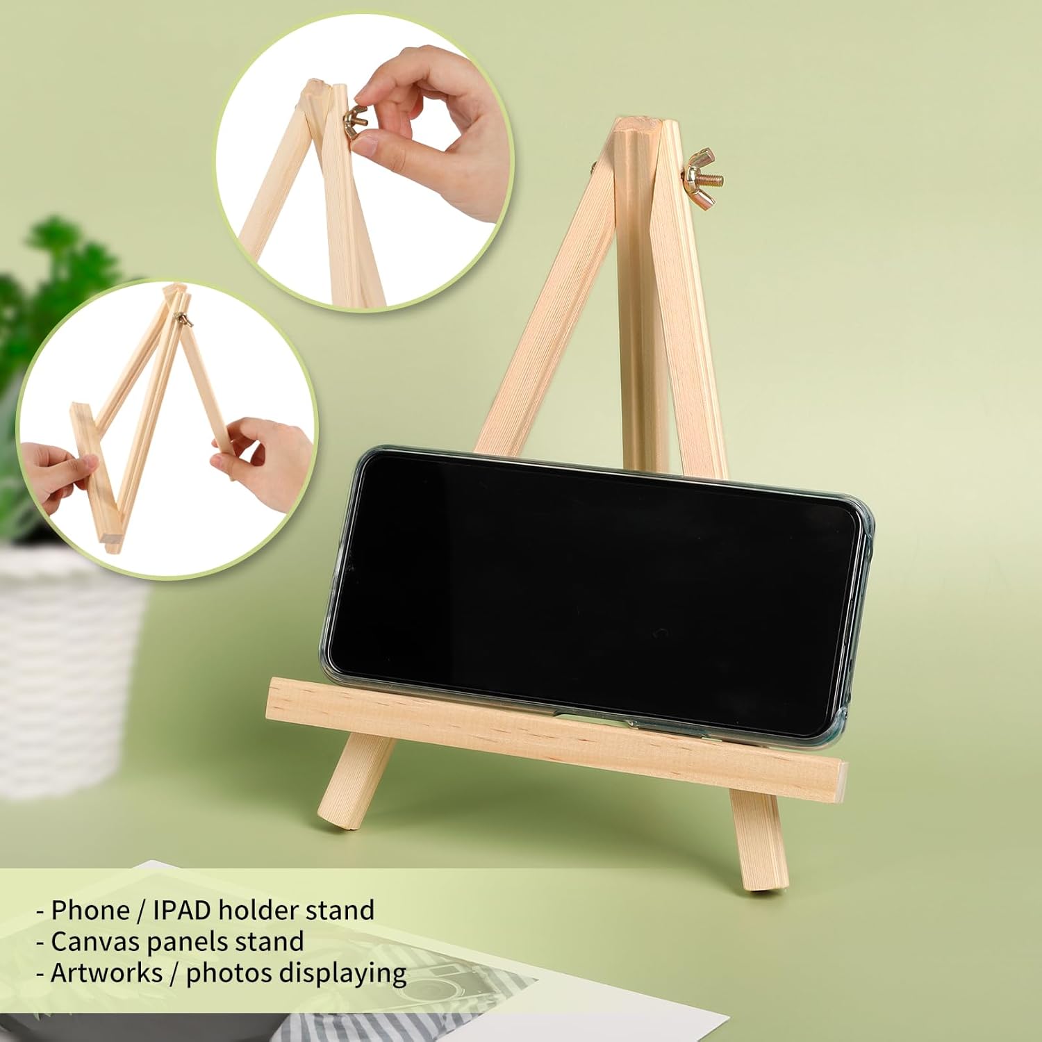 Jekkis 9 Inch Easel Set of 12 for Painting