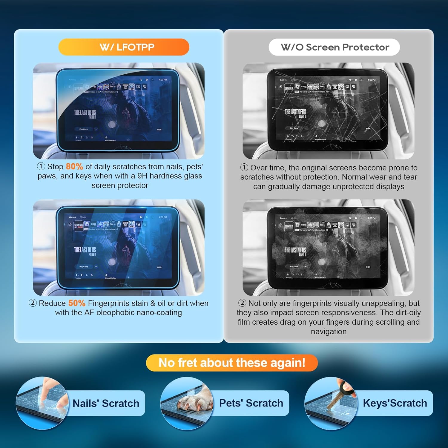 LFOTPP 2025 GMC Yukon Screen Protector 2pcs