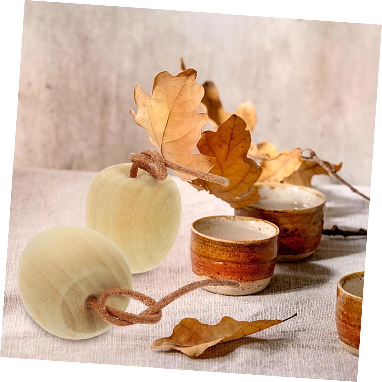 ABOOFAN 4pcs Unpainted Wood Fruit Decor DIY Kit