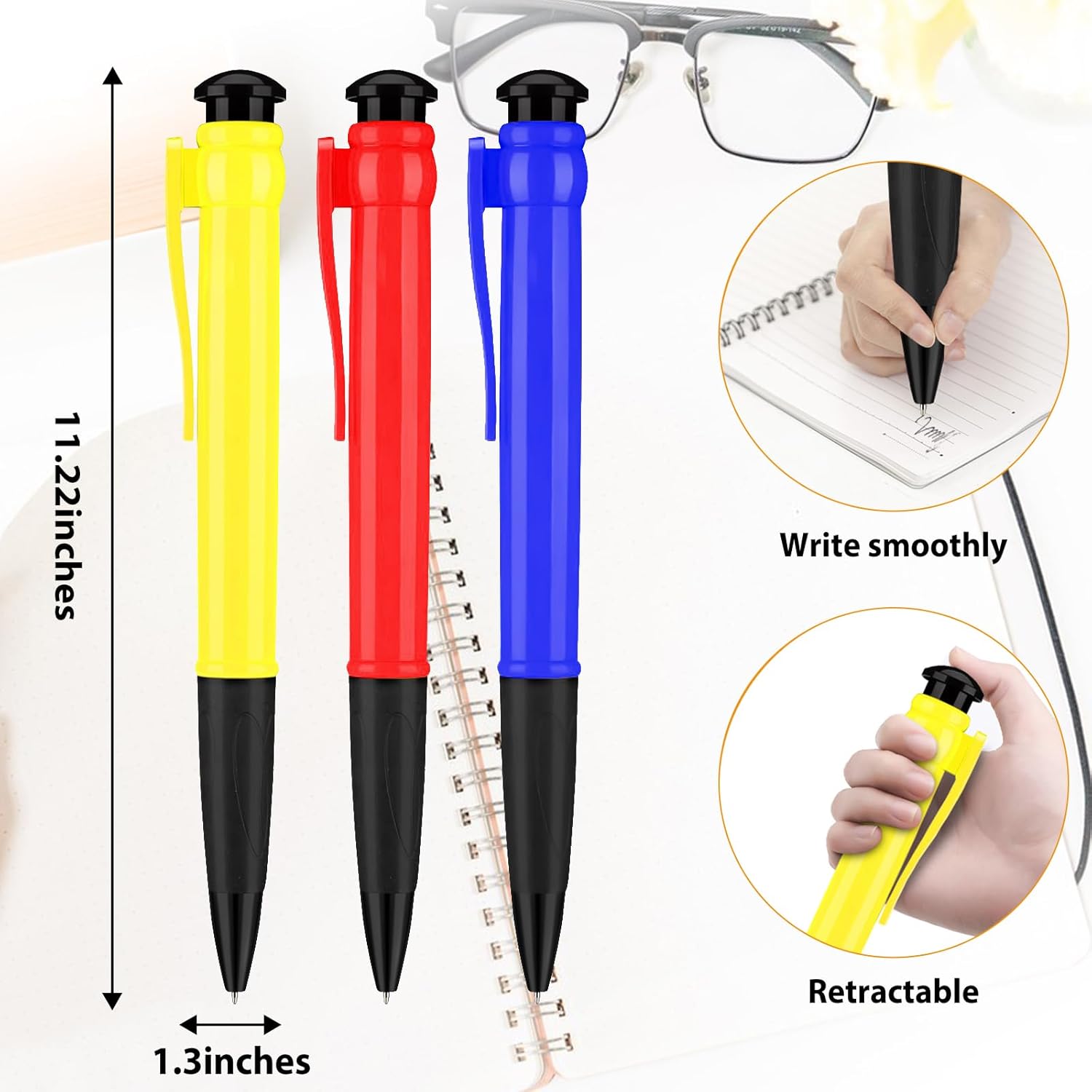 Jumbo Pens 113 Inch Funny Party Favor 3 Pack