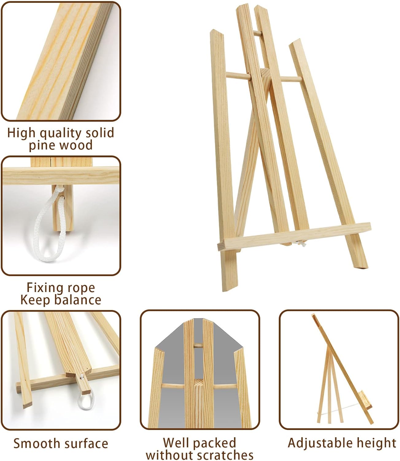 JOY SPOT 6 Pack 16 Inch Tabletop Easel