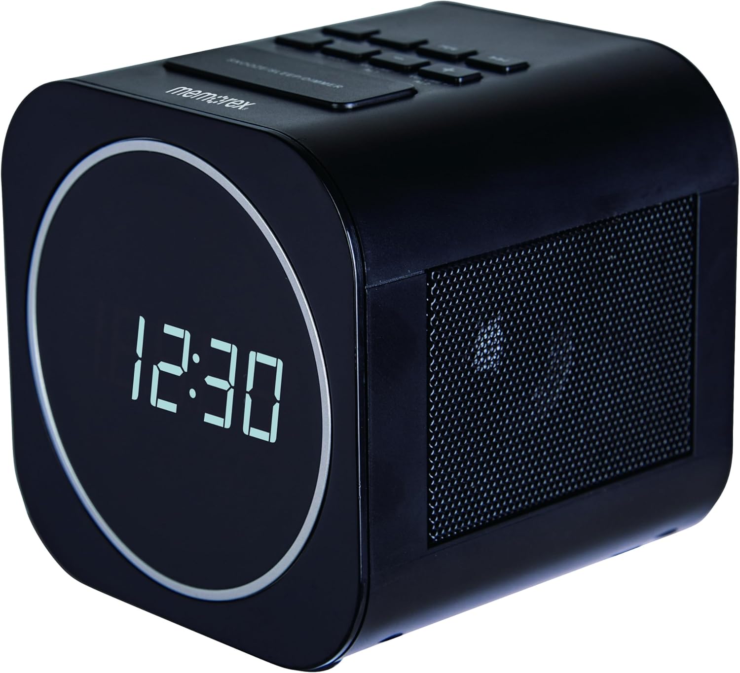 Memorex MX-CR140 Dual Alarm Clock Radio with USB Charging
