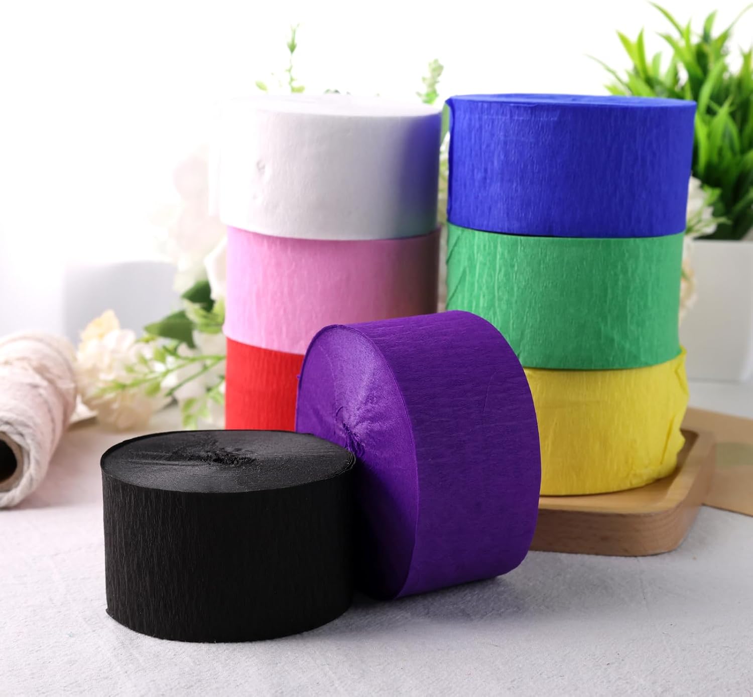 VGOODALL 8 Rolls Crepe Paper Streamers